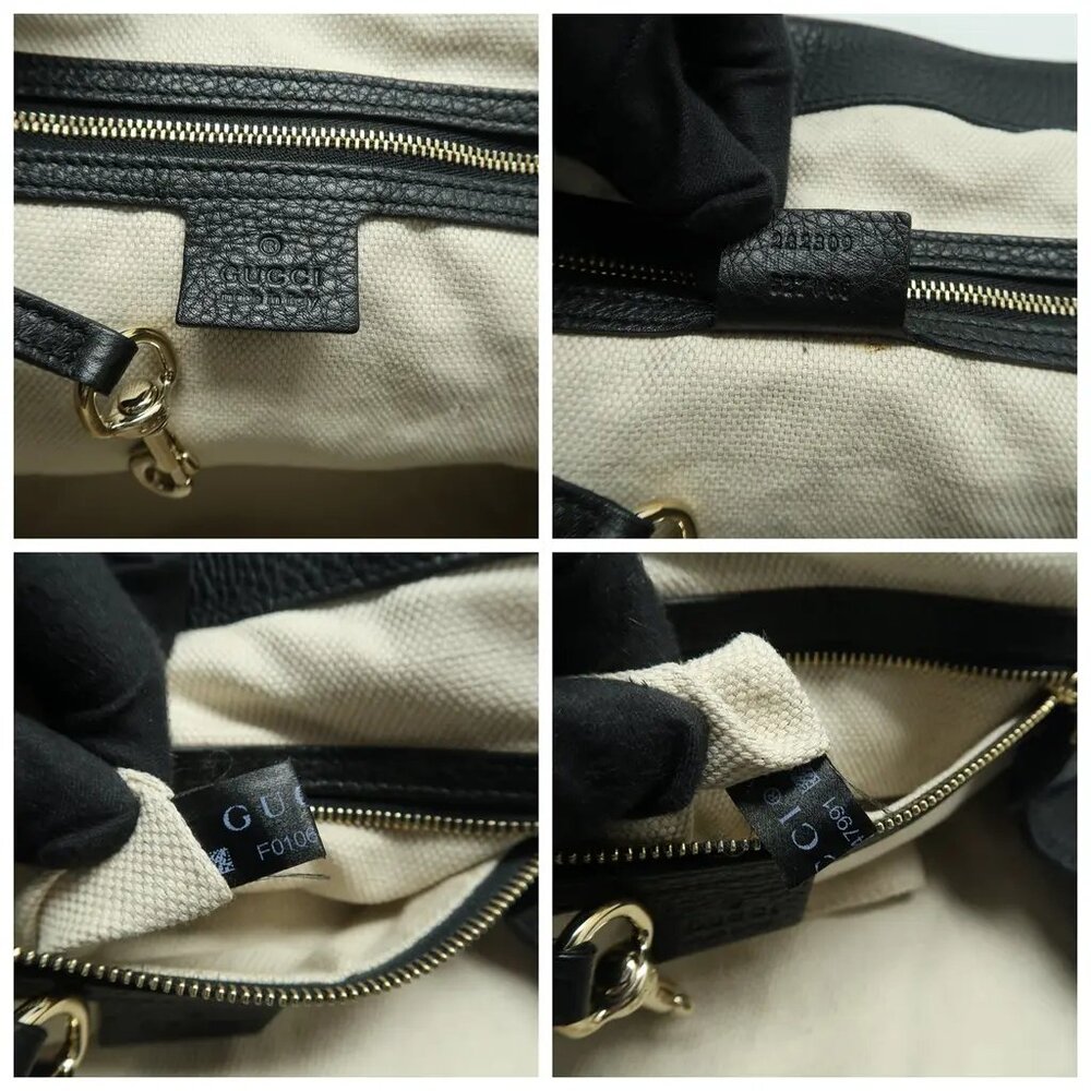 GUCCI Soho Black Leather Tote 818-041825 - Picture 11 of 12